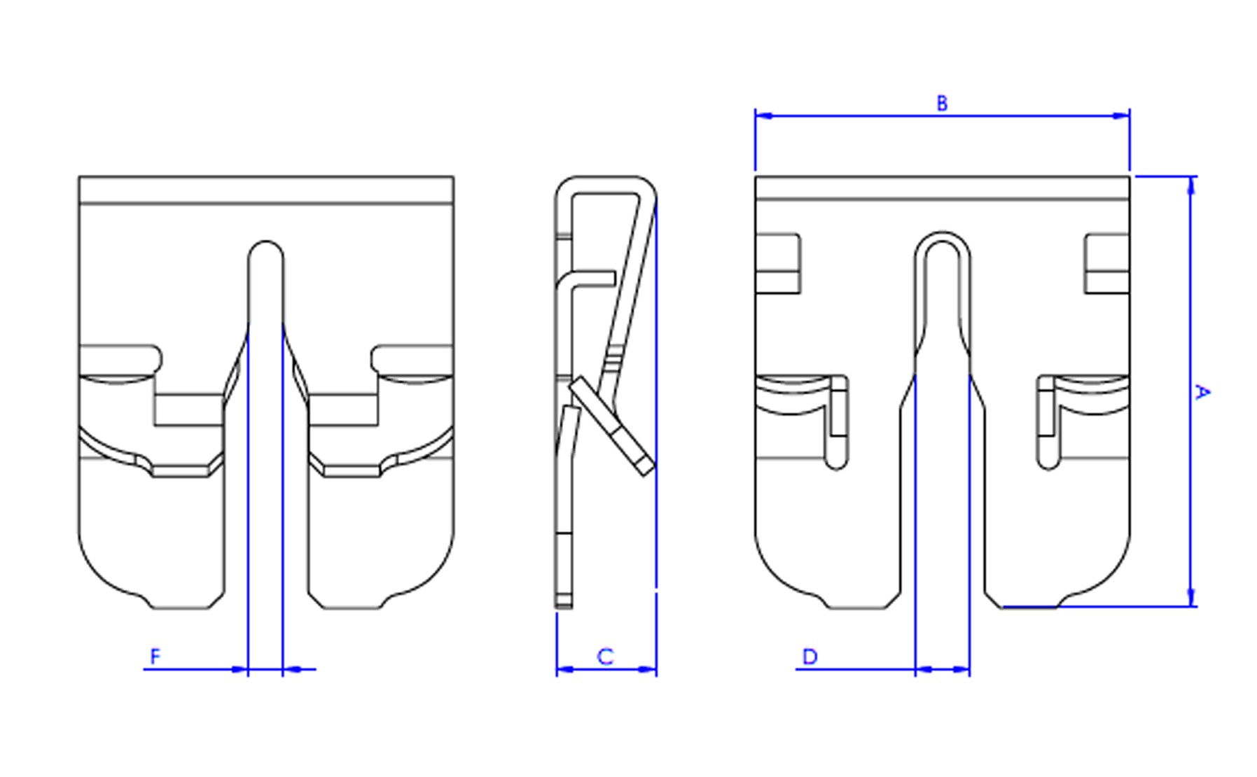 CL-TT [CP] Conectores + Complementos para montaje de estructuras solares. Clip para cable de toma tierra sin tornillos